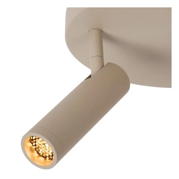 Lucide GRADO - Deckenstrahler - Ø 25 cm - 3xGU10 (MR11) - Taupe - detail 1